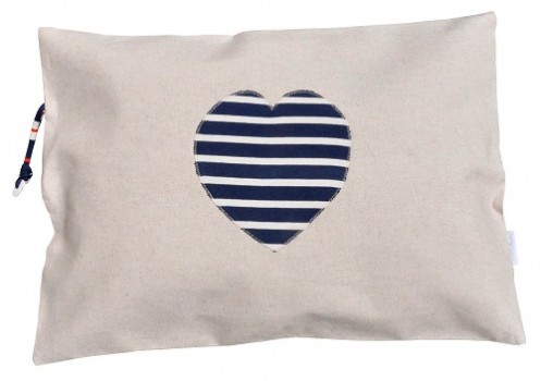 Coussin coeur bleu Made in Mariniere bd