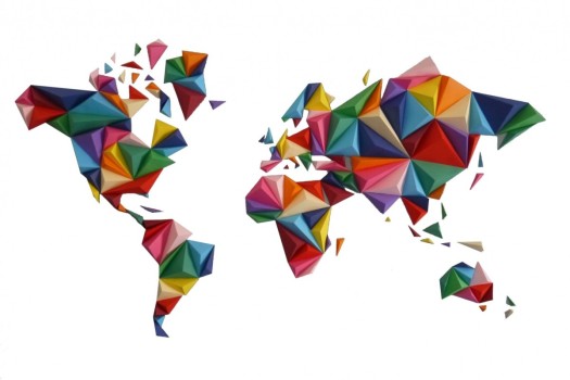 mappemonde origami